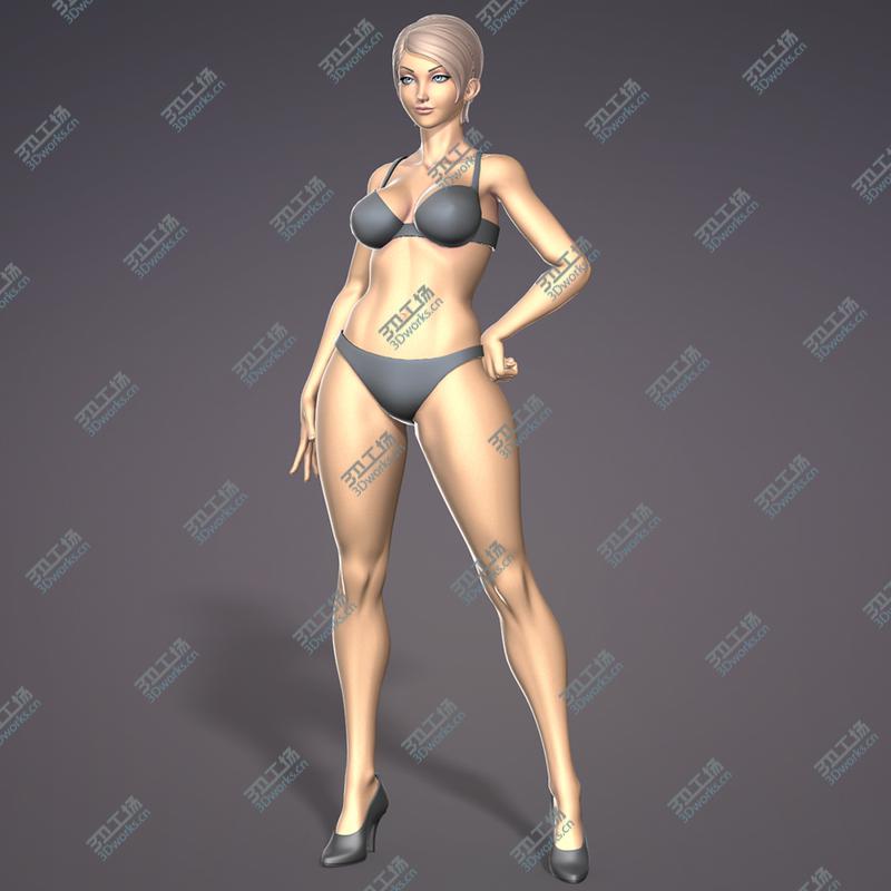 images/goods_img/202104092/Female Stylistic Base Body 3D model/1.jpg